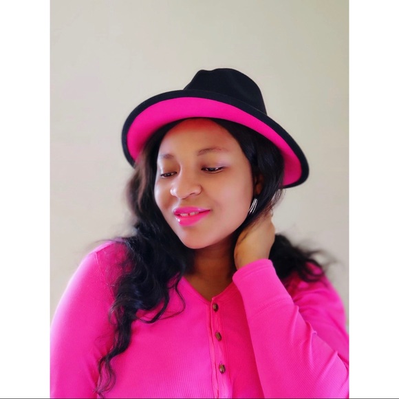 Unisex Fedora Hat two tone fedora hat cowboy hat - Picture 5 of 6